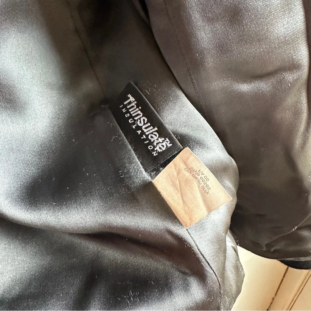 J.Crew Black Wool Blend Peacoat Jacket Classic Tailored Minimal Chic Prep Sz L - Picture 8 of 14